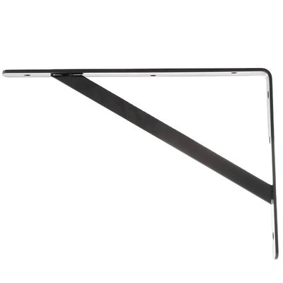 Специальное покрытие 12x8 Black Power Heavy Duty Triangle Shelf Bracket и процесс бурения