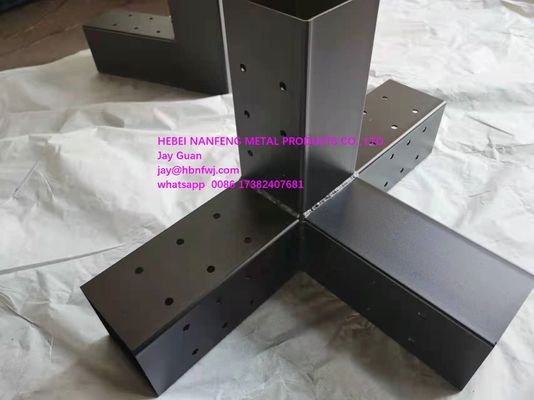 Промышленность 3 Way Steel Arm Pergola Corner Bracket для 4x4 деревянных столбов ISO9001 2015 сертифицирован